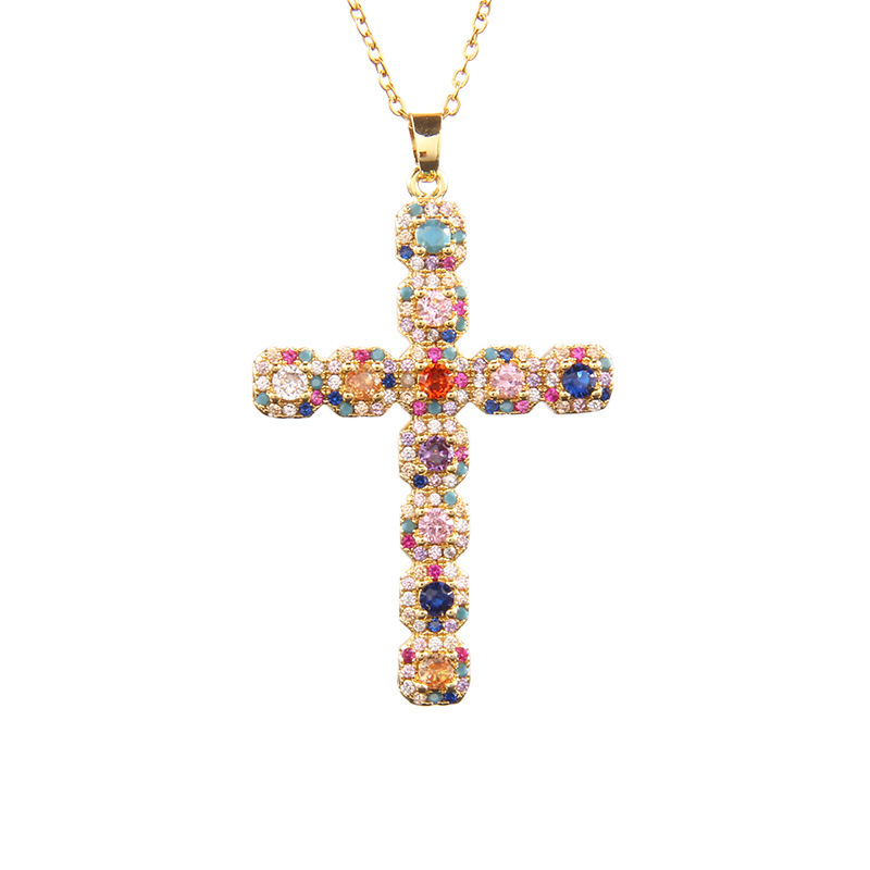 Wholesale Women Fashion Multicolor With Rhinestone Cross