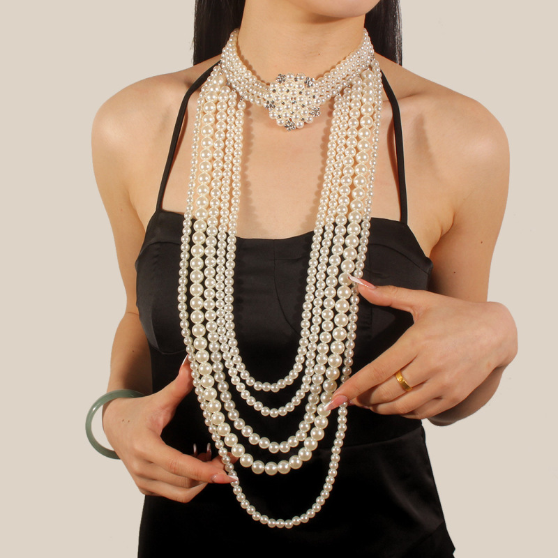 Chanel Style Long Two Layer Pearl Necklace | Little Luxuries Designs