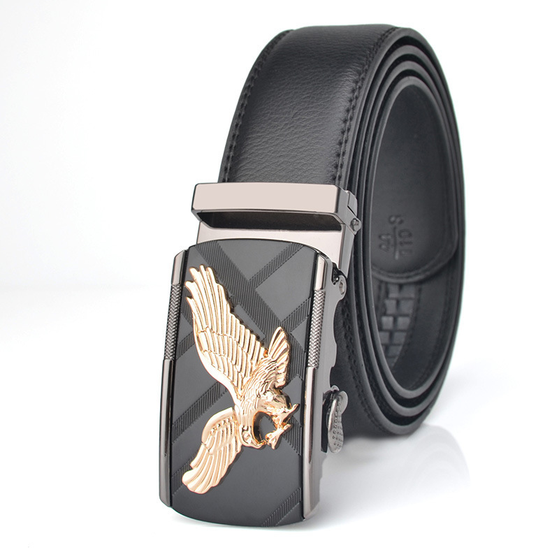 Wholesale Men Fashion Casual Business Solid Color Leather