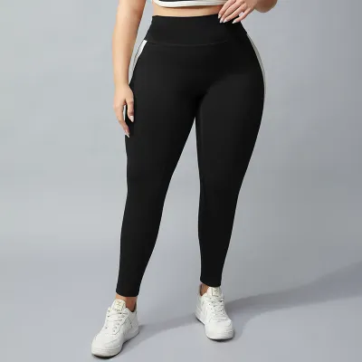 Women Plus Size High Waist Stretch Fitness Sports Pants