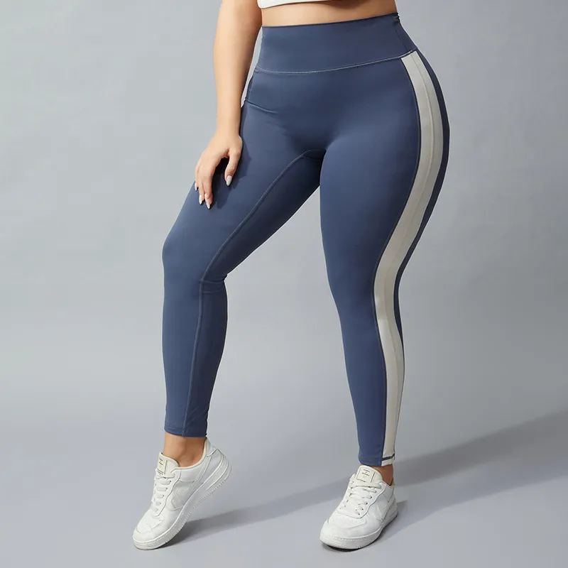 Women Plus Size High Waist Stretch Fitness Sports Pants