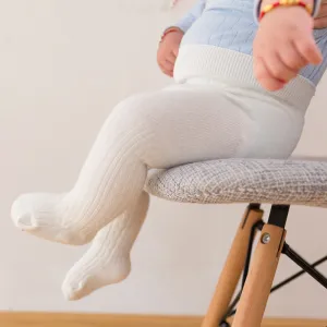 Kids Baby Toddler Girls Casual Cute Solid Color Knitted Cotton Leggings Pants