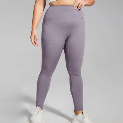 Women Plus Size High Waist Nylon Yoga Pants