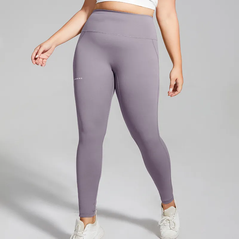 Women Plus Size High Waist Nylon Yoga Pants