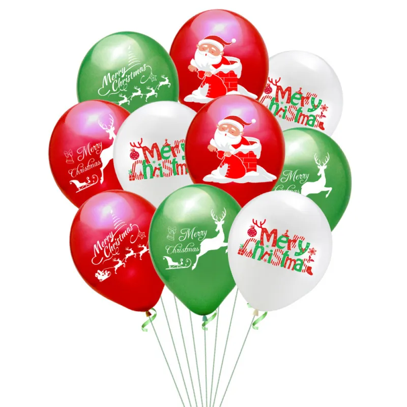 Fashion Christmas Cartoon Santa Elk Balloon Party Decoration