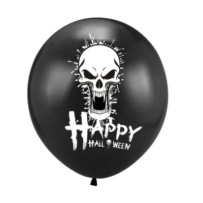 Fashion Halloween Party Scene Decoration Skull Head Pumpkin Lantern Cat Latex Balloon