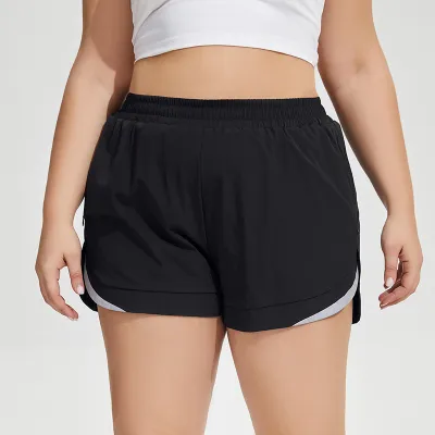 Women Plus Size Anti-Running Breathable Loose Shorts