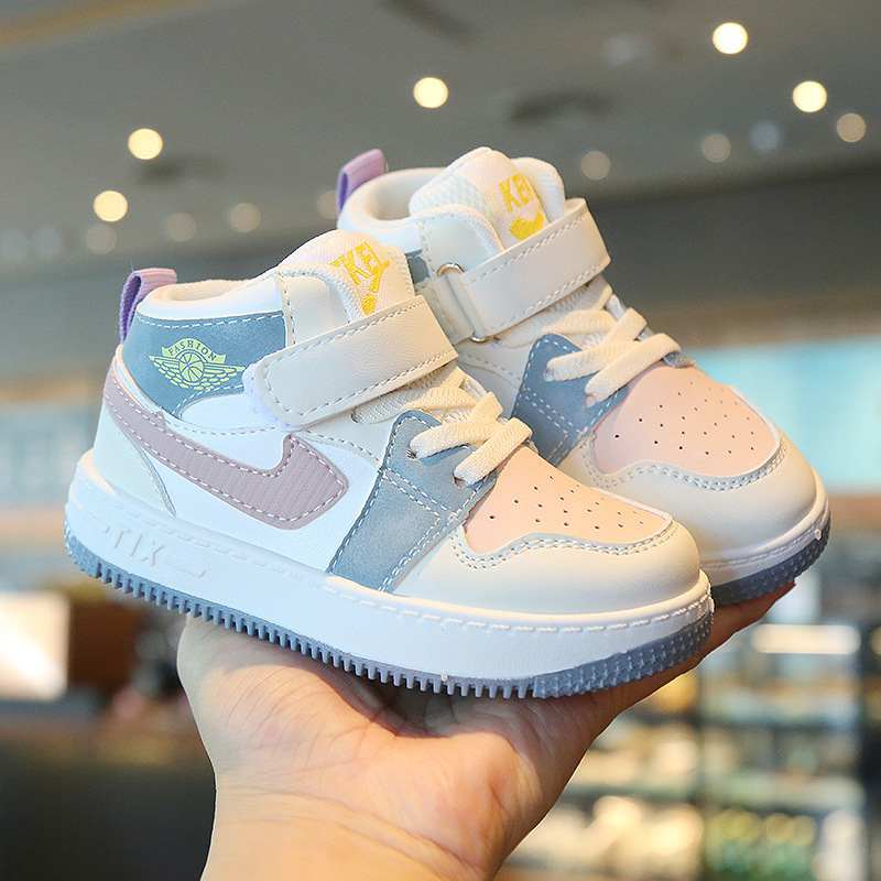 Wholesale Kids Boys Girls Fashion Casual Round-Toe Velcro