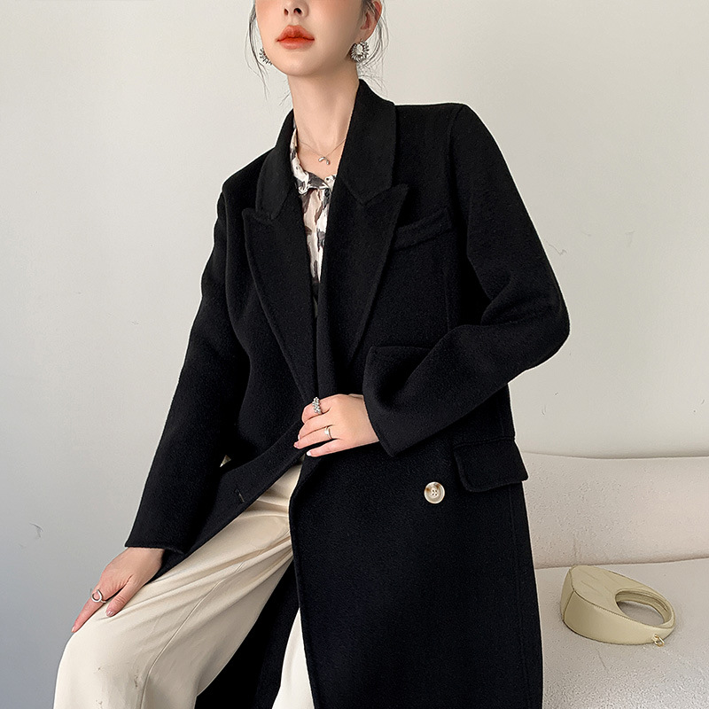 Wholesale Autumn Winter Women Fashionable Simple Double