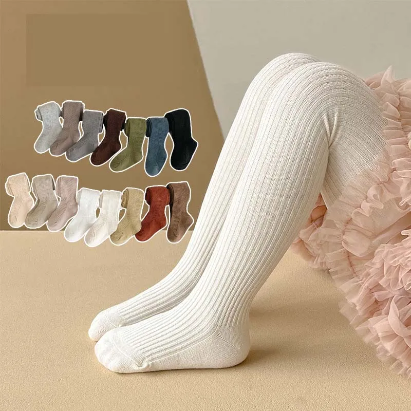 Kids Toddler Girls Solid Color Combed Cotton Leggings Pants