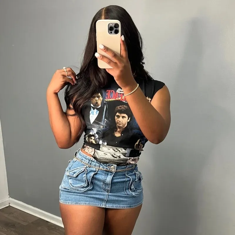 Women Fashion Sexy Tight Denim Skirts