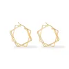 Square Earrings Gold MS-034
