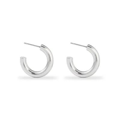 Women's Fashion Geometric Round Stainless Steel Earrings
