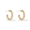 5.0 Oval Earrings Gold, S-071