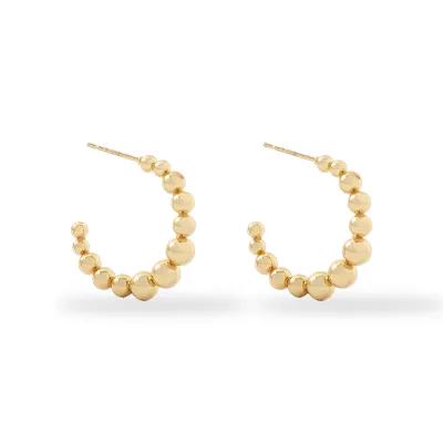Women's Fashion Geometric Round Stainless Steel Earrings
