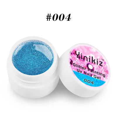Yinikiz Women Fashion Glitter Painted Fine Powder Sequins Nail Glue 8ml