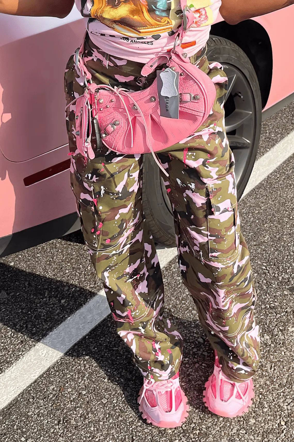 Women Fashion Camouflage Multi-Pocket Cargo Pants