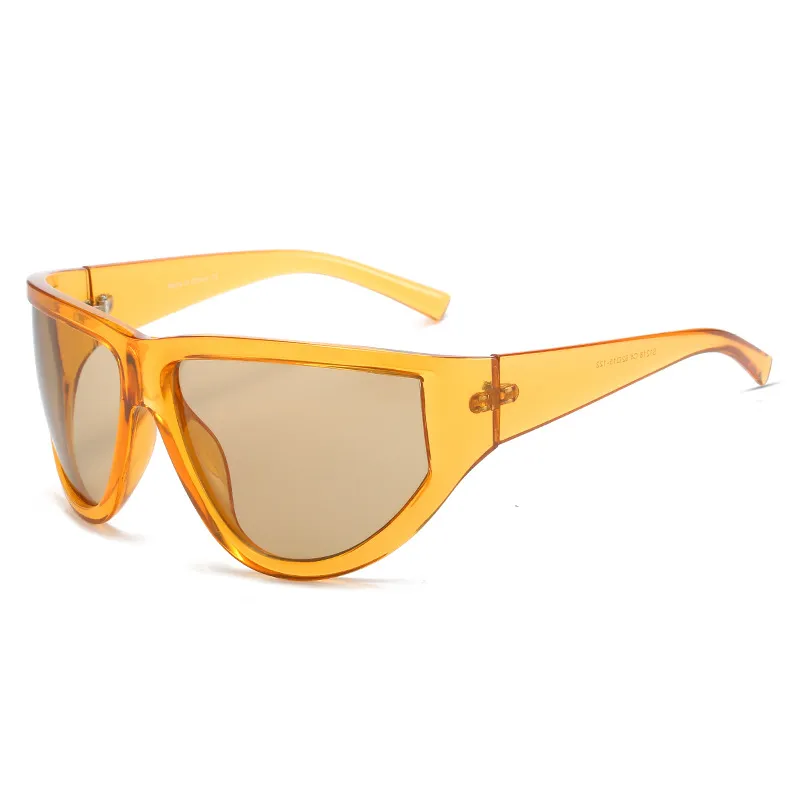 Wholesale Neutral Fashion Y2K Large Frame Sunshade Glasses