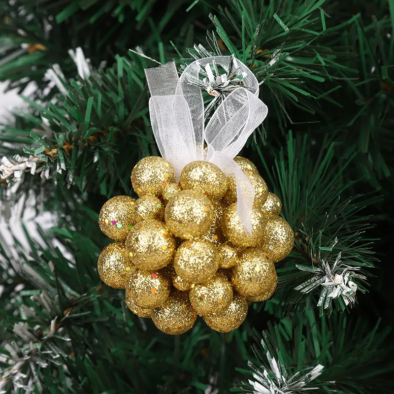 Gold Christmas Decorations/foam Tree Ornaments/set of 3/foam  Shells/gold-silver Christmas Baubles/foam Christmas Decorations/holiday  Decor 