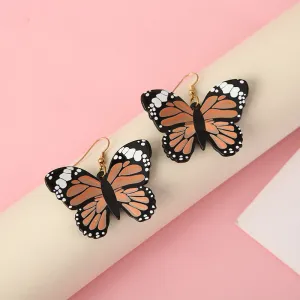 Women Fashion Creative Stereo Butterfly Acrylic Earrings