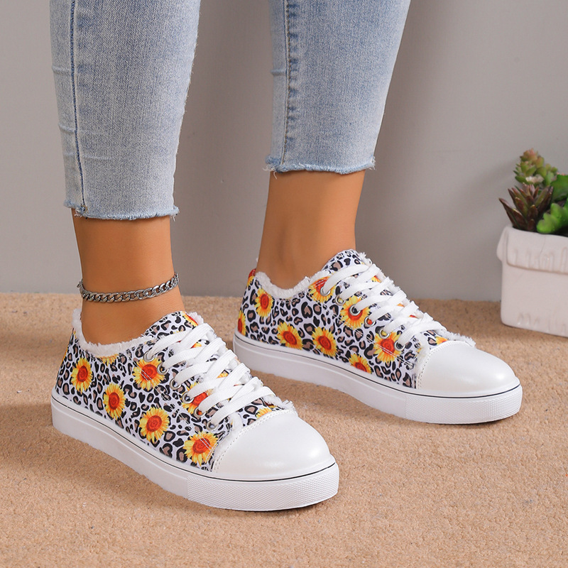 Wholesale Women Fashion Plus Size Skull Sunflower Print Wholesale Women Fashion Plus Size Skull Sunflower Print
