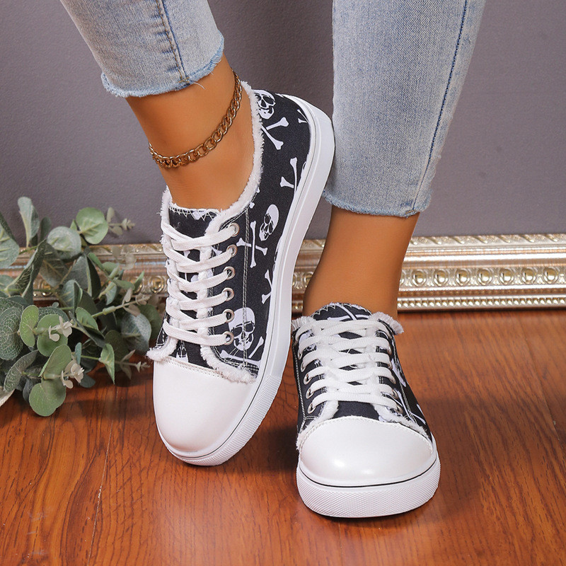 Wholesale Women Fashion Plus Size Skull Sunflower Print