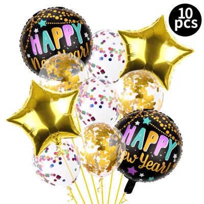 2024 Happy New Year Party Decoration Balloon Set