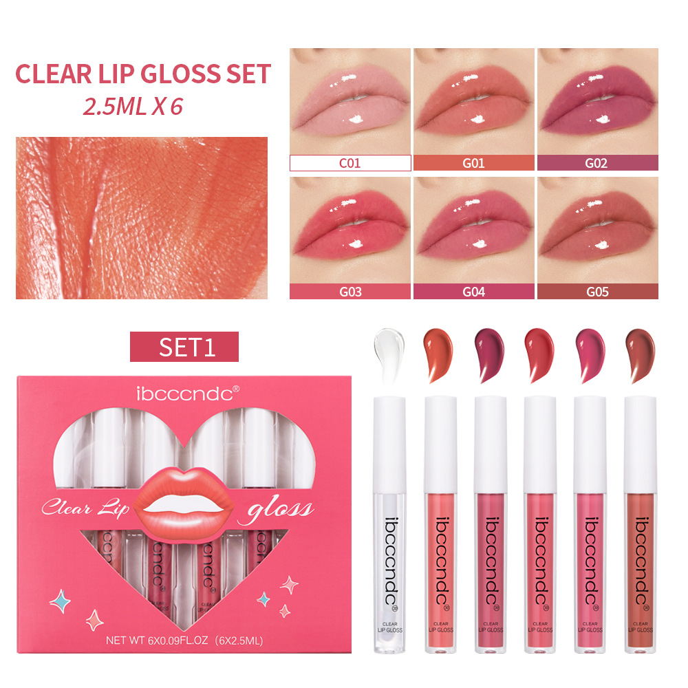 Ofanyia 12 Colors Crystal Lip Gloss Liquid Lipstick Set Shimmer