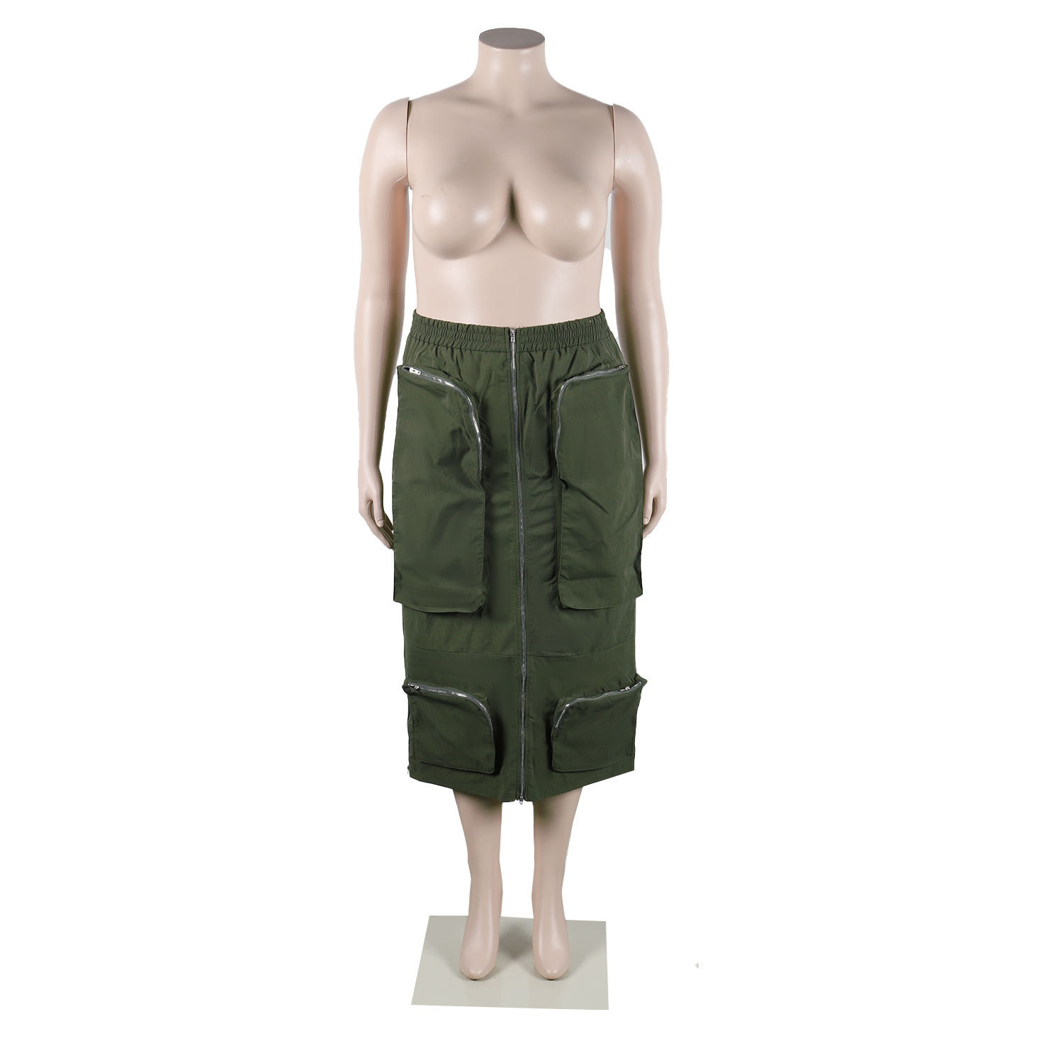 ★Polysooem★ SHIRRING STRAP CARGO SKIRT, KHAKI Amazon.com: Women Cargo Long Skirt Skirts for Women Plus