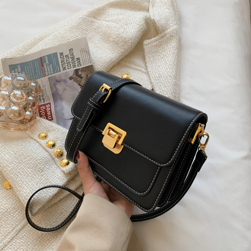 Wholesale Women Fashion Flap Lock Color Block Square