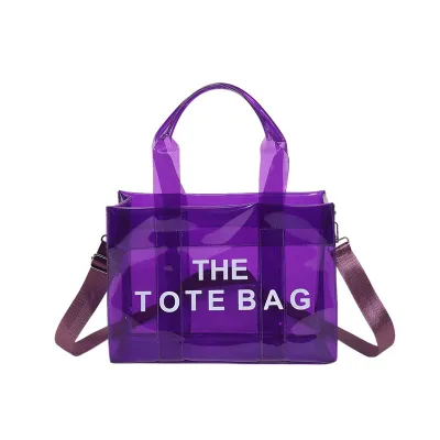 Women Stylish Transparent Clear Large-Capacity Tote Bag