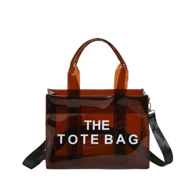 Women Stylish Transparent Clear Large-Capacity Tote Bag