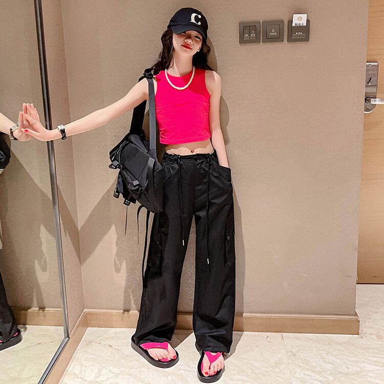 【U LAN】(UNISEX) Coloring Multi-Pocket Cargo Pants U LAN】(UNISEX) Coloring Multi-Pocket Cargo Pants (U LAN