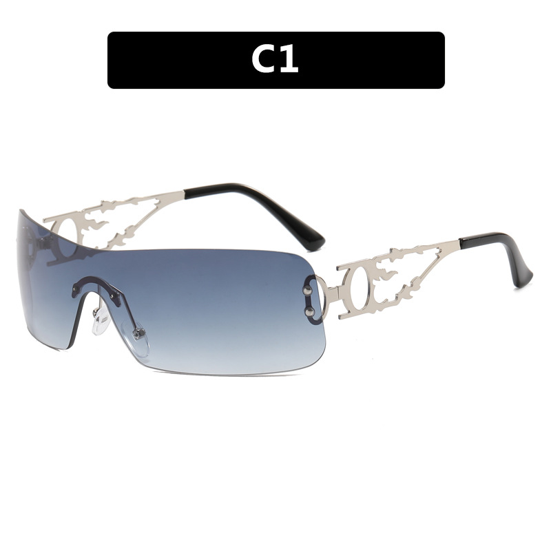 RIMLESS SUNGLASSES メタルフレーム Amazon.com: Polygon Rimless Sunglasses For Women Vintage