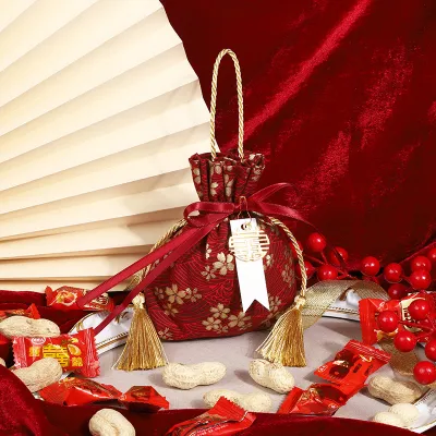Fashion Simple Folding Candy Box Cotton Cloth Shopping Bags