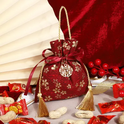 Fashion Simple Folding Candy Box Cotton Cloth Shopping Bags