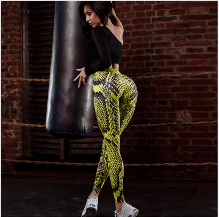 Snake print yoga pants online