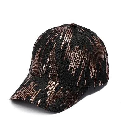 Neutral Fashion Sequin Sunscreen Cap