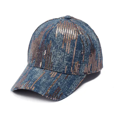 Neutral Fashion Sequin Sunscreen Cap