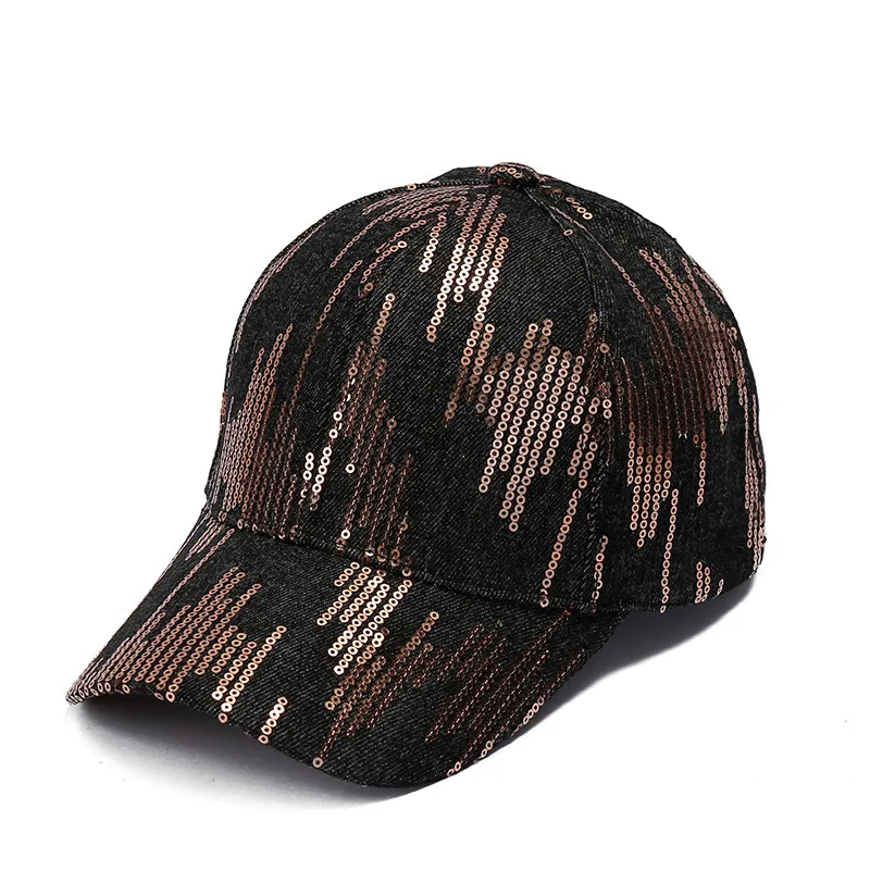 Neutral Fashion Sequin Sunscreen Cap