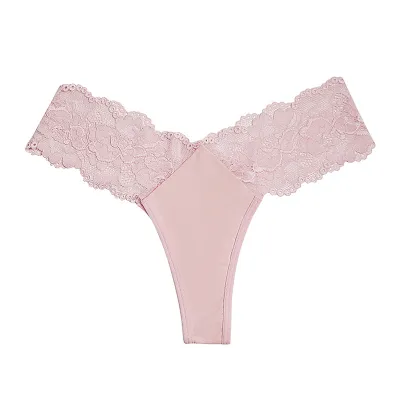Women Sexy Hollow Lace Panties Mid-Waist