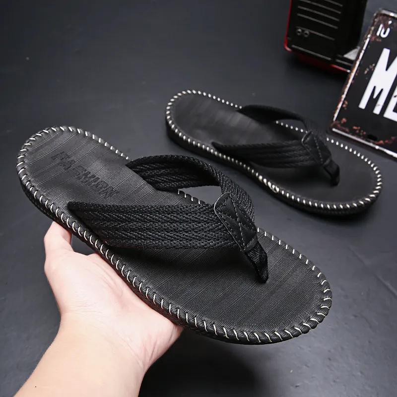 Men Fashion Casual Letter Beach Flip-Flops Slippers
