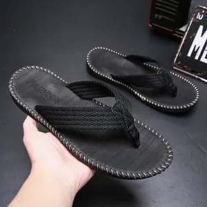 Men Fashion Casual Letter Beach Flip-Flops Slippers
