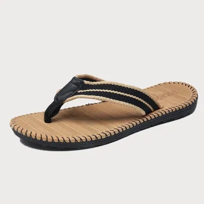 Men Fashion Casual Letter Beach Flip-Flops Slippers