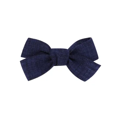 Fashion Kids Girls Cute Solid Color Bow Duckbill Hairpin