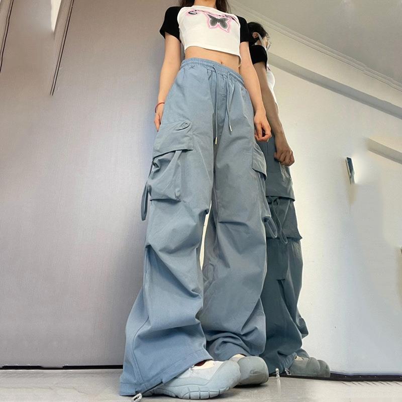 Amaon Coupons and Promo Codes Boyfriend Jeans Women Cargo Pants Fashion  Baggy Straight Wide Leg High Waist Y2k Teen Girls Parachute Streetwear Pants  Black at Amazon Women's Clothing store