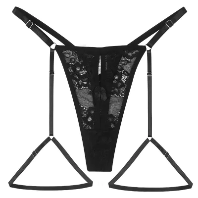 Women Sexy Lace Strap Low Waist Panties Breathable Comfortable Underwear