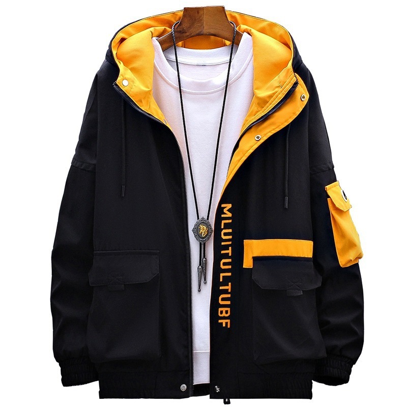 ★ARIES★ Premium Color Block Man to Man Multi FTAR20801MLT Wholesale Men Spring Autumn Casual Sports Colorblock Letter