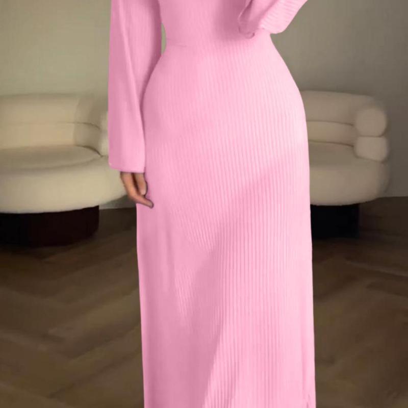 Wholesale Autumn And Winter Women Fashion Solid Color Round