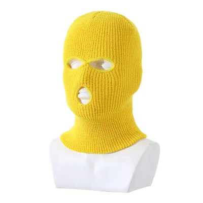 Unisex Outdoor Solid Color Knitted Beanie Acrylic
